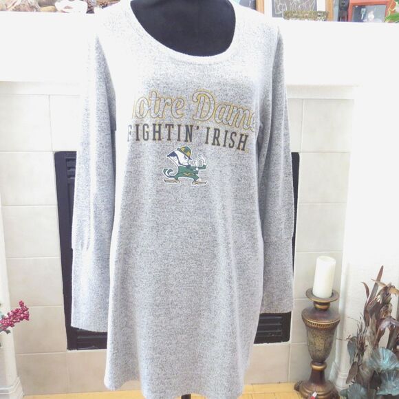 Sideline Apparel Other - Sideline Apparel Notre Dame Fightin Irish Soft Sleep Shirt Gray XL EUC